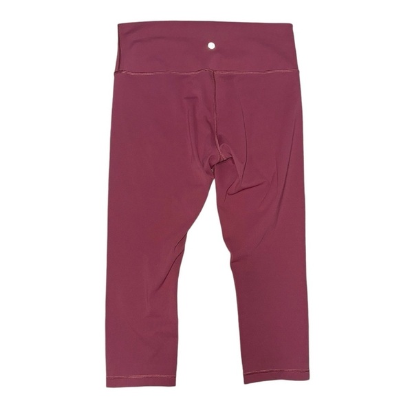 Lululemon Wunder Under Hi-Rise Crop Full-On Luxtreme 21" / So Merlot Sz 10 - Picture 7 of 10